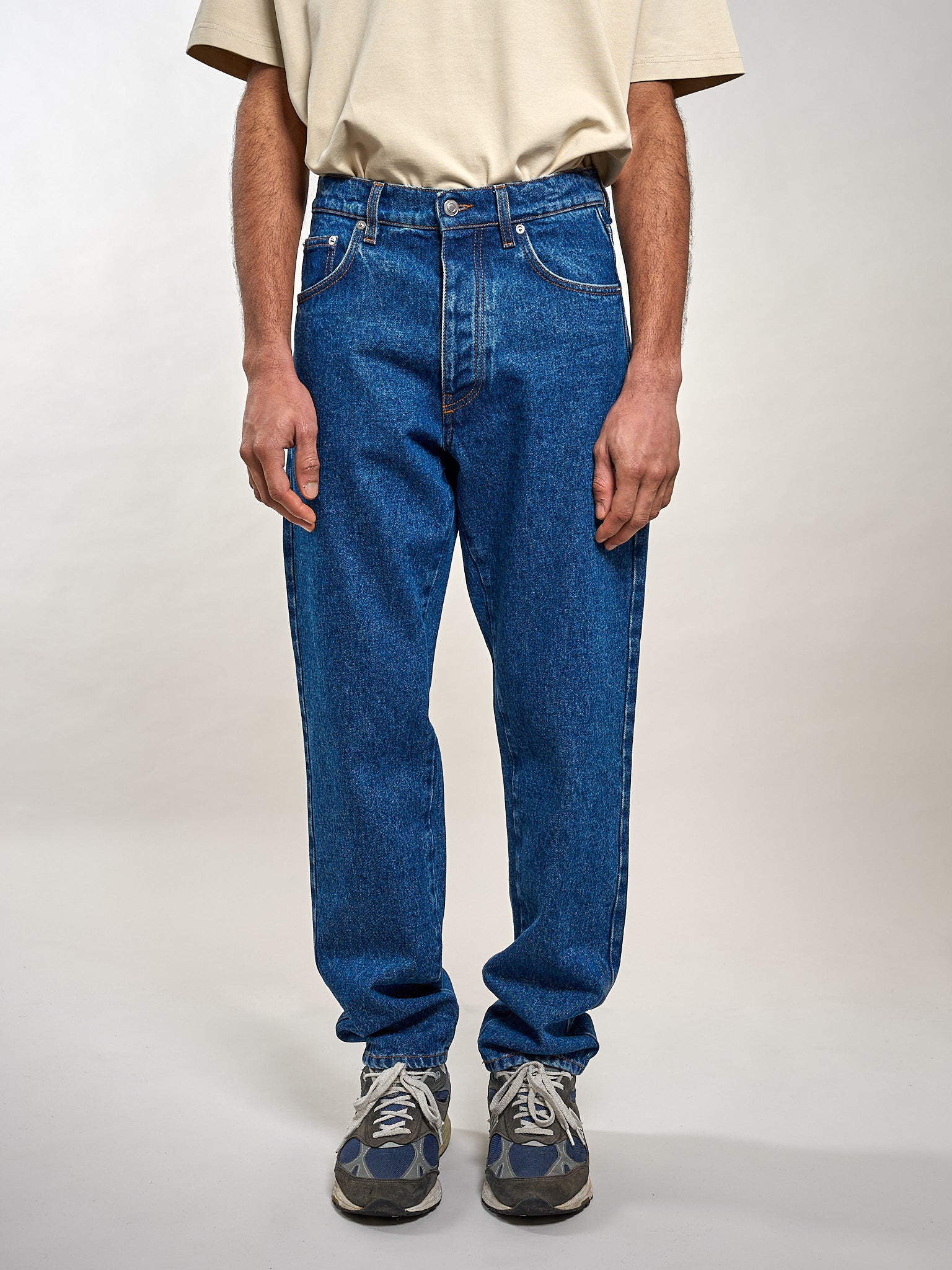 The Retro Reign Denim Pants Blue