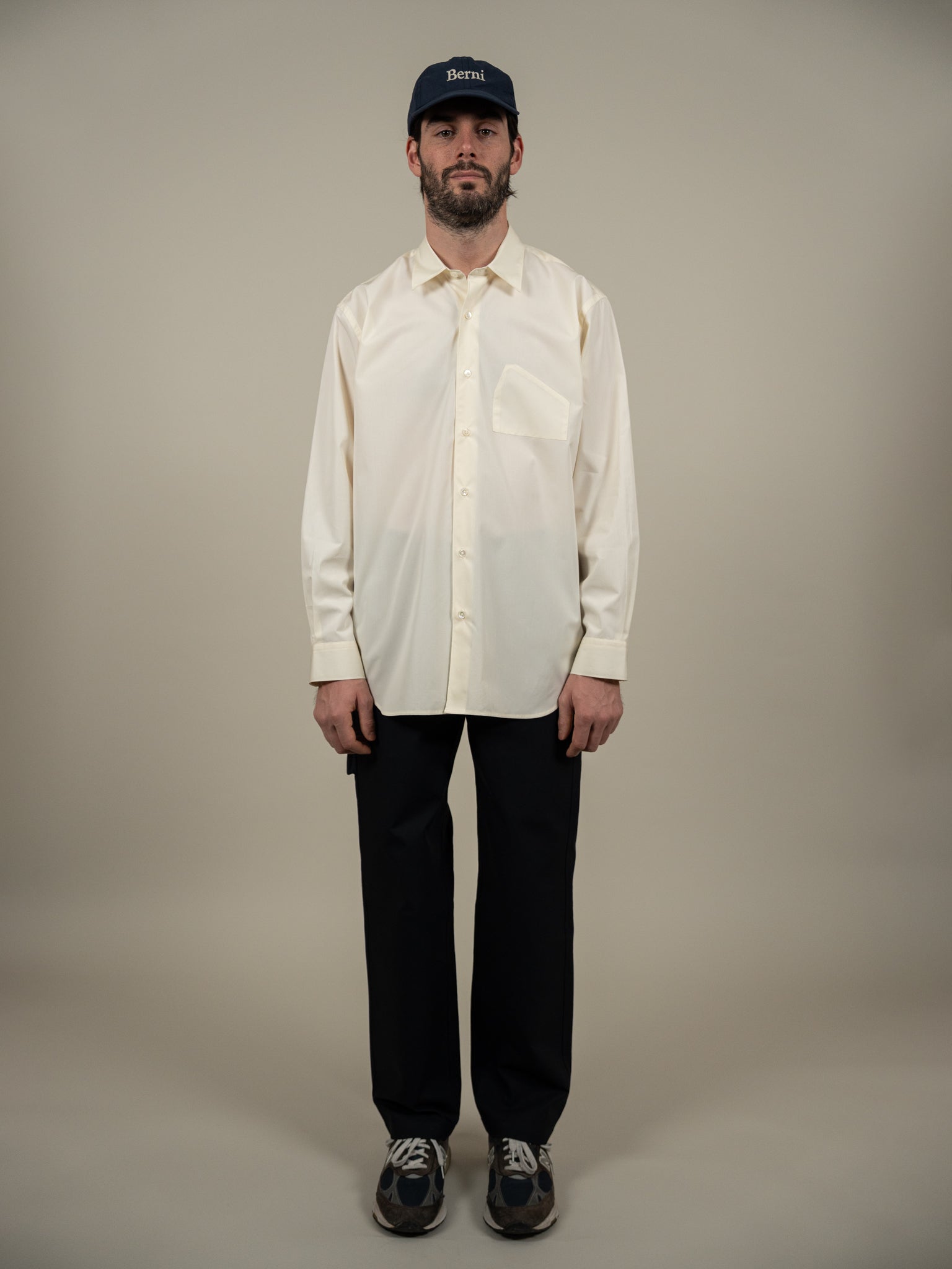 The Home Pocket Shirt Vintage White - Berni