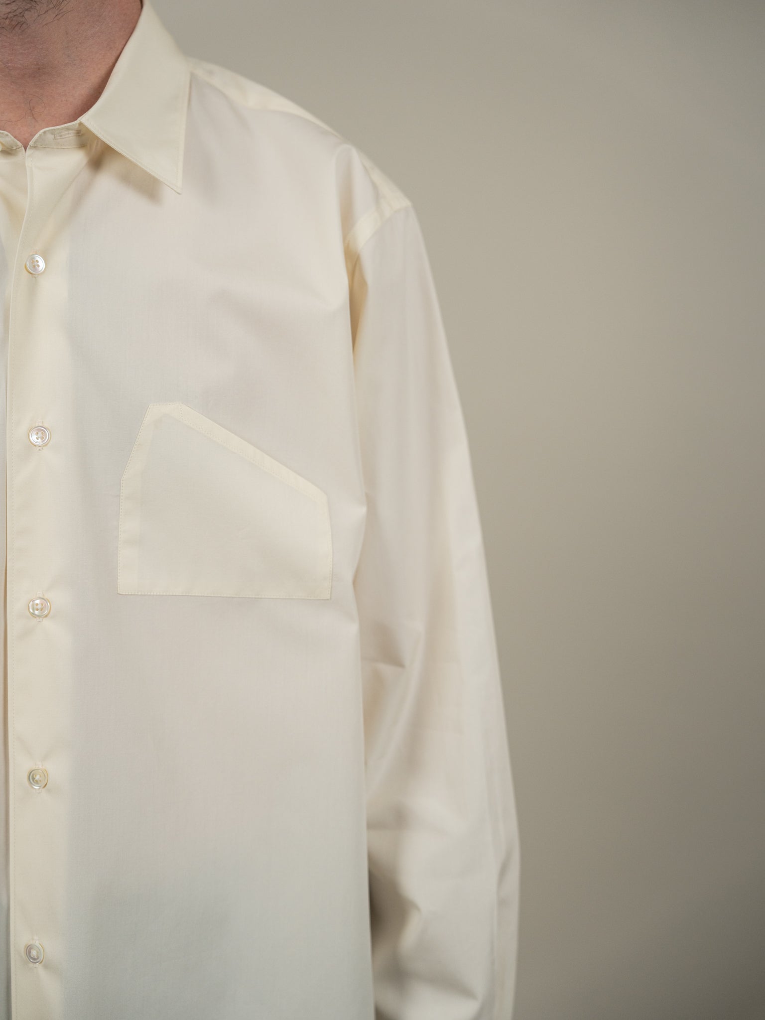 The Home Pocket Shirt Vintage White - Berni
