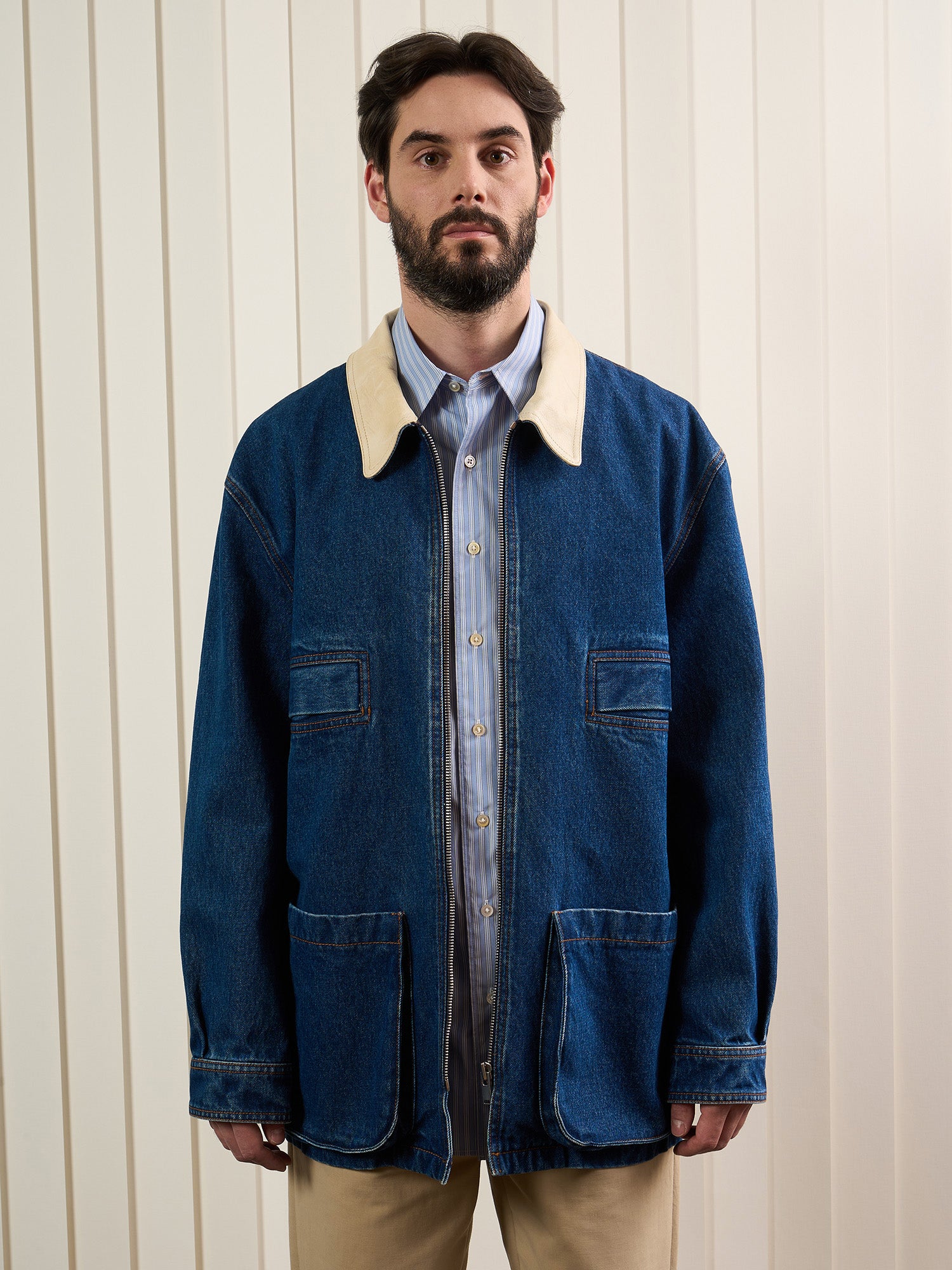 The Retro Reign Denim Jacket Blue